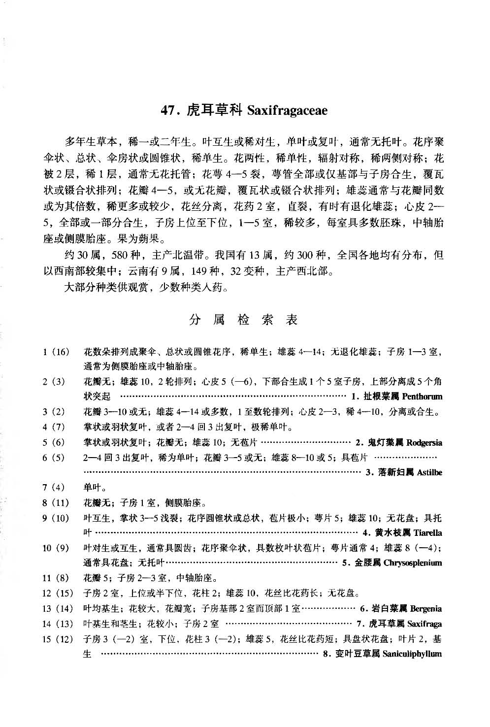 云南植物志 第十二卷（种子植物）