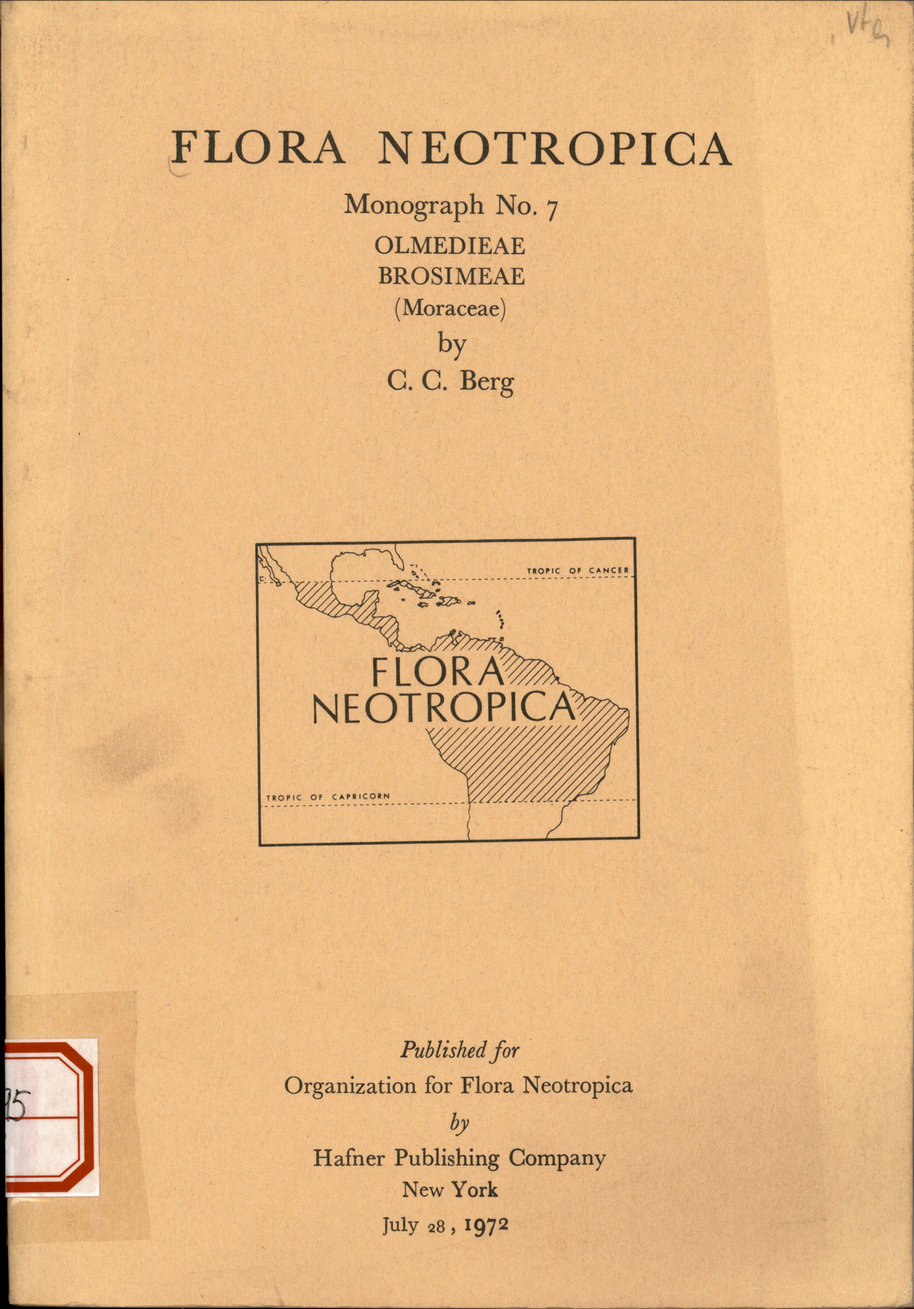 FLORA NEOTROPICA Monograph No.7