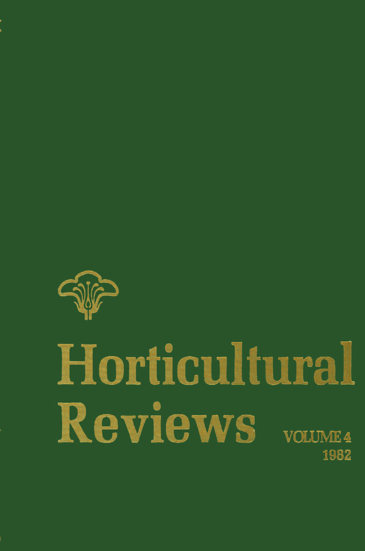Horticultural Reviews VOLUME 4