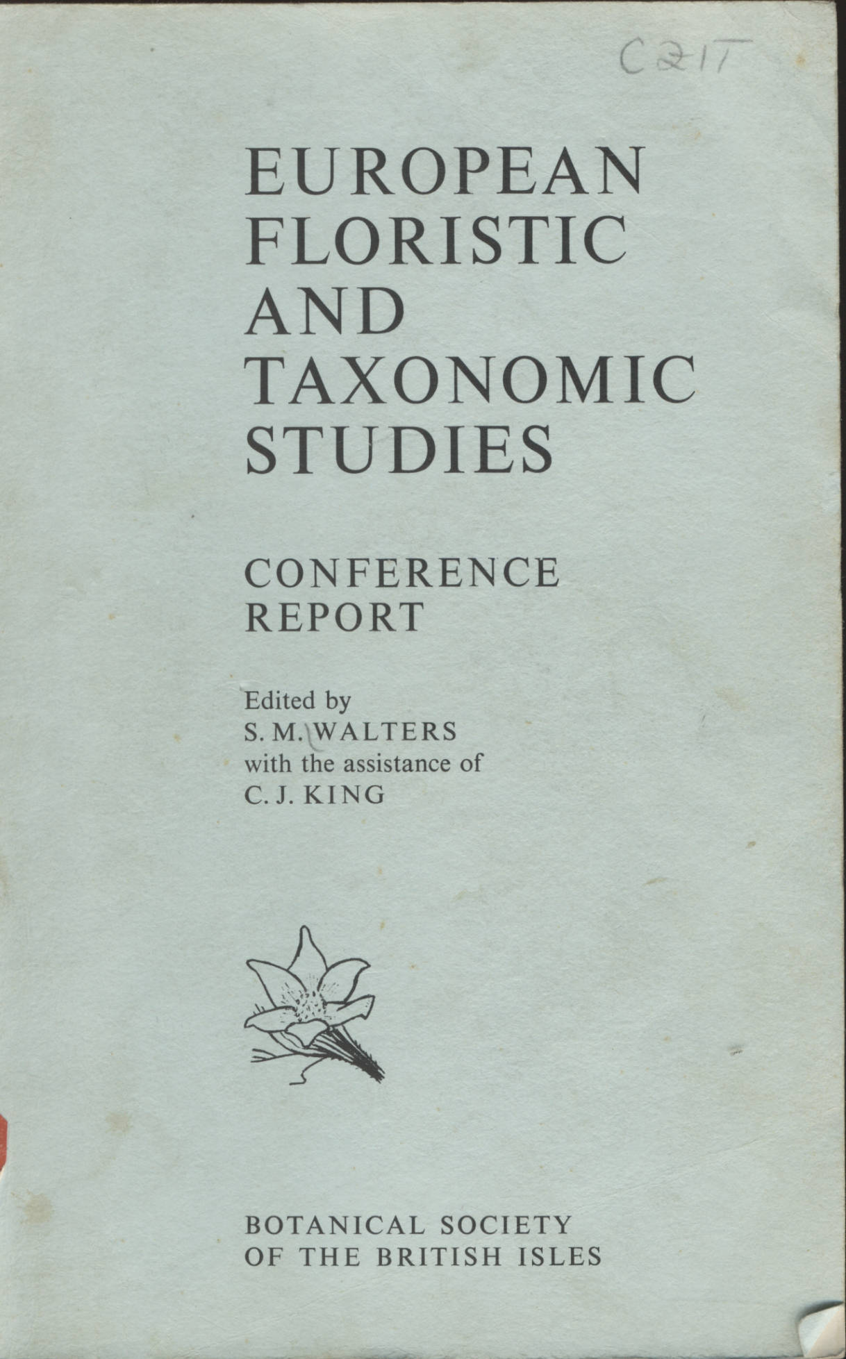 EUROPEAN FLORISTIC AND TAXONOMIC STUDIES