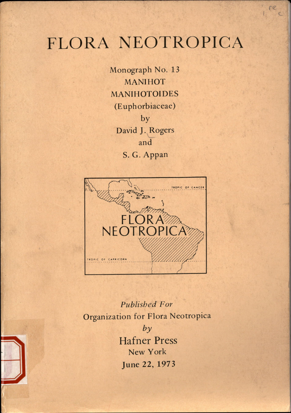 FLORA NEOTROPICA Monograph No.13